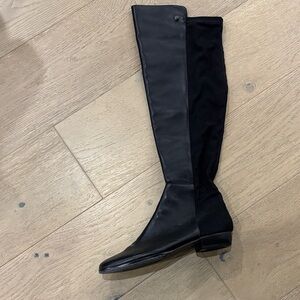 Vince Camuto Black Over the Knee Leather/Material Boots